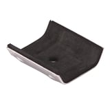 Kalotte Profil 76/18 aus Aluminium, Unterseite mit Dichtung und Bohrung