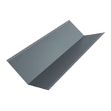 Kehlblech aus Stahl, Fenstergrau RAL 7040, 0,75 mm, 200 µm HPS Ultra Beschichtung