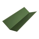 Kehlblech Stahl 0,50 mm Resedagrün (RAL 6011) 25 µm Polyesterbeschichtung, Hauptansicht schräg