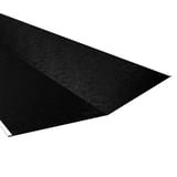 Kehlblech Tiefschwarz RAL 9005, 0,50 mm Stahl, Detailansicht der 80 µm Shimoco Beschichtung