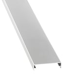 Klemmdeckel aus Aluminium, silber, Scobalit, fuer A1-A3 Profil, Hauptansicht schraeg von oben