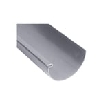 Graue PVC Dachrinne, Hauptansicht des halbrunden Profils