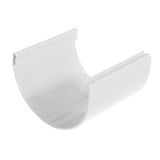 Weißes PVC Dachrinnen Verbindungselement, halbrunde Form