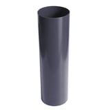 Graphit PVC Fallrohr, Detailansicht des runden Profils