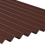 Braune ReWell Kunststoff Profilplatte 94/34, Detailansicht der Profilstruktur