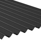 Kunststoff Profilplatte ReWell 94/34, schwarz, 2,20 mm Stärke, schräg von oben mit Wellenprofil
