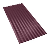 Kunststoff Profilplatte Scobanit EVO rotbraun, 95/34, 3,00 mm, Hauptansicht schraeg von oben