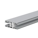 Mendiger Mittelprofil 10 mm Thermo/Classic, blankes Aluminium und weisser Kunststoff, Hauptansicht