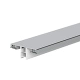 Mendiger Mittelprofil aus blankem Aluminium und Kunststoff, Hauptansicht