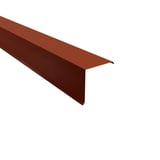 Ortgangwinkel Ziegelrot, 0,50 mm Stahl, 35 µm Mattpolyester, Hauptansicht