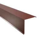 Ortgangwinkel aus Stahl in Rotbraun RAL 8012, 0,75 mm Stärke, 25 µm Polyesterbeschichtung