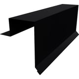 Ortgangwinkel Stehfalzprofil PD-510-S Tiefschwarz (RAL 9005) aus 0,50 mm Stahl, Hauptansicht