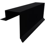 Ortgangwinkel Stehfalzprofil PD-510-S, Stahl 0,50 mm, Schwarz RAL 9005, 50 µm PURMAT® Beschichtung