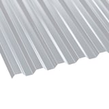 PET Spundwandplatte klar 1,10 mm, schraeg von oben, freigestellt