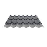 Pfannenblech 2/1060 mit Anti-Tropf-Vlies 1000 g/m² in Anthrazitgrau, schräge Ansicht