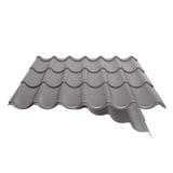Pfannenblech 2/1060 Graualuminium (RAL 9007) mit sichtbarem Anti-Tropf-Vlies