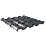 Pfannenblech EUROPA Anthrazitgrau (RAL 7016) aus Aluminium, 0,70 mm stark, 25 µm Polyesterbeschichtung