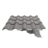 Pfannenblech EUROPA Graualuminium, 0,70 mm, 25 µm Polyester, mit teilweise sichtbarem Anti-Tropf Vlies