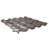 Pfannenblech EUROPA | Stahl 0,50 mm | 25 µm Polyester | 8014 - Sepiabraun