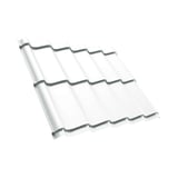 Pfannenblech Szafir 350/15, Reinweiß RAL 9010, 0,50 mm Stahl, Polyesterbeschichtung