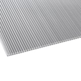 Polycarbonat Doppelstegplatte 10 mm klar, Ansicht von oben auf die Stegstruktur