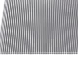 Polycarbonat Doppelstegplatte 10 mm klar, Nahaufnahme der durchsichtigen Stegstruktur