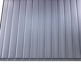 Polycarbonat Doppelstegplatte 16 mm Graphit, Ansicht der Stegstruktur von oben