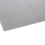Polycarbonat Doppelstegplatte 6 mm klar, schräg von oben mit sichtbaren Stegen
