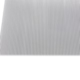 Polycarbonat Doppelstegplatte 6 mm klar, von oben gesehen, mit parallelen Stegen