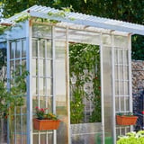 Anwendungsbeispiel: Gewächshaus mit Scobalit Polycarbonat Doppelstegplatten 6 mm klar und Pflanzen