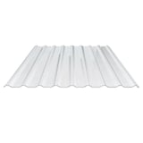 Polycarbonat Spundwandplatte klar, 1,00 mm, Trapezprofil 20/1100, Hauptansicht von oben