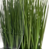 Polycarbonat Spundwandplatte 207/35, klar, 1,20 mm, Detailansicht mit Gras im Hintergrund