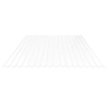 Polycarbonat Spundwandplatte 76/18 opal-weiß, 0,90 mm, freigestellt