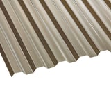Polycarbonat Spundwandplatte | 76/18 | 0,80 mm | Bronze | 2,50 m