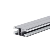Aluminium Profil für Polycarbonat Stegplatte 16 mm, Opal-Weiß, Detailansicht der Profilstruktur