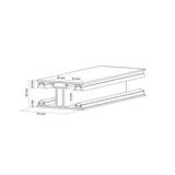 Polycarbonat Stegplatte | 16 mm | Profil ECO | Sparpaket | Plattenbreite 98 cm | Klar | X-Struktur | Breite 3,05 m | Länge 4,50 m