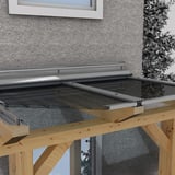 Polycarbonat Stegplatte | 16 mm | Profil ECO | Sparpaket | Plattenbreite 98 cm | Opal Weiß | X-Struktur | Breite 3,05 m | Länge 4,00 m
