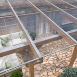 Polycarbonat Stegplatte | 16 mm | Profil Mendiger | Sparpaket | Plattenbreite 98 cm | Klar | Novalite | Breite 8,14 m | Länge 2,50 m