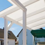 Polycarbonat Stegplatte | 16 mm | Breite 98 cm | Opal Weiß | Blueline | 2,50 m