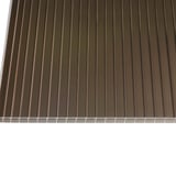 Polycarbonat Stegplatte | 16 mm | Breite 98 cm | Bronze | 2-Seiten UV-Schutz | 4,50 m