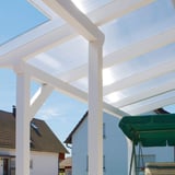 Polycarbonat Stegplatte | 16 mm | Breite 1,20 m | Klar | 2-Seiten UV-Schutz | 4,50 m