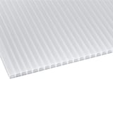 Polycarbonat Stegplatte | 16 mm | Breite 98 cm | Opal Weiß | 2-Seiten UV-Schutz | 6,00 m