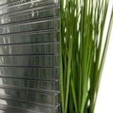 Polycarbonat Stegplatte | 16 mm | Breite 98 cm | Graphit | X-Struktur | 4,00 m