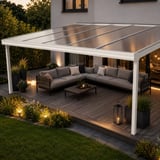 Polycarbonat Stegplatte | 16 mm | Breite 98 cm | Klar | X-Struktur | 2,50 m