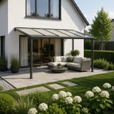 Polycarbonat Stegplatte | 16 mm | Breite 98 cm | Klar | X-Struktur | 2,50 m
