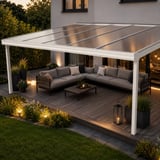 Polycarbonat Stegplatte | 16 mm | Breite 98 cm | Klar | X-Struktur | 4,00 m