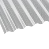 Polycarbonat Wellplatte | 76/18 | Sparpaket | 2,60 mm | Klar | Wabenstruktur | Breite 4,97 m | Länge 2,50 m