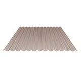 Polycarbonat Wellplatte | 76/18 | Sparpaket | 2,80 mm | Bronze | Wabenstruktur | Breite 6,93 m | Länge 3,00 m