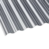 Polycarbonat Wellplatte 76/18, 1,40 mm, anthrazit, Hauptansicht schraeg von oben