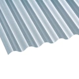 Polycarbonat Wellplatte 76/18, klar, 2,50 mm, Hauptansicht der Wellenstruktur